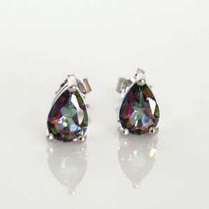 Mystic Gemstone Post Earrings